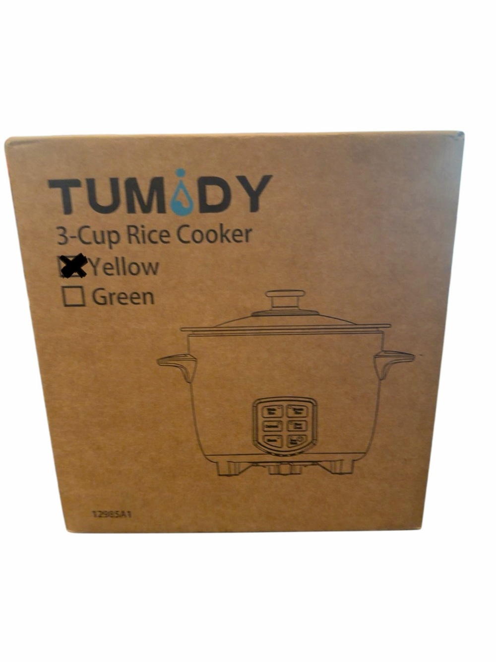NEW Tumidy 3-Cup Digital Rice Cooker & Food Steamer | Compact Multi-Cooker